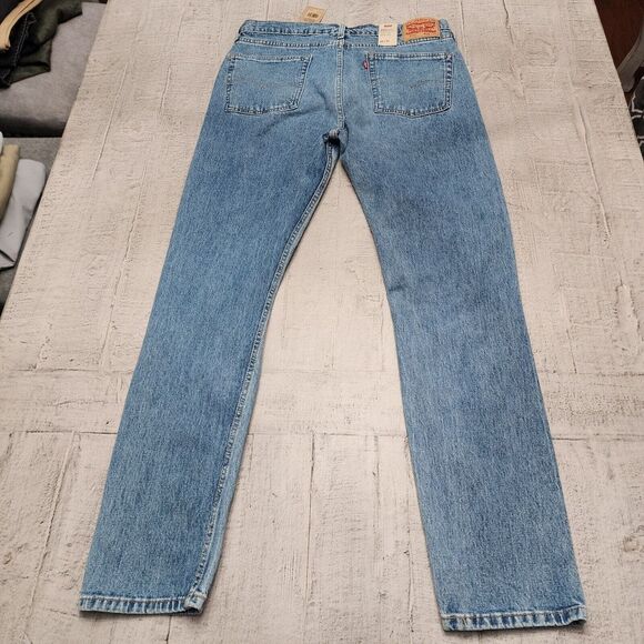 NWT Levi's 510 Mens Skinny Jeans‎ Blue Size 36x34 Ripped Washed Stretch - Picture 5 of 15